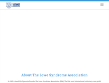 Tablet Screenshot of lowesyndrome.org